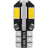 CANBUS LED 8x 5730 SMD pätica T10, W5W - Teplá biela