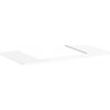 Hansgrohe Xelu Q doska 98 x 55 x 1,6 cm biela vysoký lesk 54110050