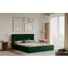 Posteľ PADWA 160x200 zelená s úložným priestorom