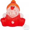 MagicHome Dekorácia Santa klaus 30 LED časovač akryl 3xAA IP44 exteriér 24x21x24 cm