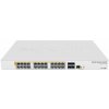 Switch Mikrotik CRS328-24P-4S + RM 800MHz CPU, 512MB, 24x GLAN, 4x SFP + cage, ROS L5, PSU, 1U Rack
