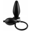 Anal Fantasy Collection Inflatable Silicone Plug Black, čierny silikónový nafukovací análny kolík 11 x 4,5 cm
