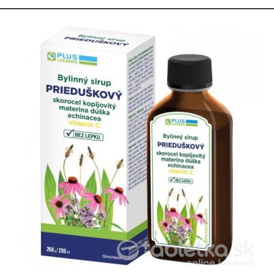 Plus lekareň Bylinný sirup PRIEDUŠKOVÝ 200 ml