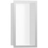 Hansgrohe XtraStoris Individuálna zapustená polica 30x15x10 cm, matná biela/nerezová 56096800