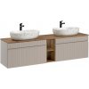 ArtCom Kúpeľňová skrinka s umývadlom a doskou ICONIC Cashmere DU180/1 | 180 cm