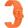 eses Športový silikónový remienok so zapínaním na sponu pre smart hodinky 22 mm Farba: oranžová