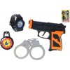Mikro trading Policejní set s pistolí pouty a hodinkami