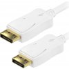 AlzaPower Core DisplayPort 1.2 4K tienený 1.5m biely APW-CBDP115W