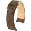 Kožený remienok Hirsch Osiris M 03433110-2, hnedý, teľacia koža, dĺžka M, Quick Release