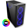 EVOLVEO Ptero Q1/Midi Tower/Transpar./Černá