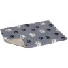 Vetbed® protišmykový šedý s čiernymi a bielymi packami 100 x 150 cm