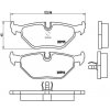 Sada brzdových platničiek kotúčovej brzdy BREMBO P 06 011