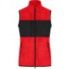 DAIBER JN 1309 / Dámska fleecová vesta - red/black XS