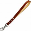 COLLAR - Kožené COLLAR vodítko pre psa, krátke - 40cm, 20mm, hnedé