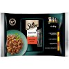 SHEBA sáčok 4x85g Selection in Sauce Juicy Smaki - mokré krmivo pre mačky v omáčke (s hovädzím mäsom, s jahňacím mäsom, s kuracím mäsom, s morčacím mäsom)