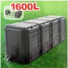 Kompostér 4-komorový Prosperplast 1600 l čierny