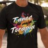 Tričko s potlačou Tanec je moja terapia Pánsky Čierna 3XL