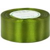 Stuha saténová olivovozelená 3,8 cm / 1 m
