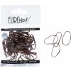 Gumičky do vlasov Eurostil Professional TPU Hair Elastics For Hairstyles - hnedé, 50 ks (06810)