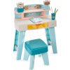 Stôl na kreslenie My first desk BB Abrick Écoiffier so stoličkou a kockami od 12 mes