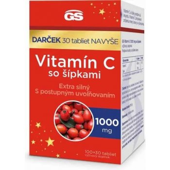GS Vitamín C 1000 so šípkami darček 2023 100+30 tabliet