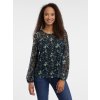 Čierna dámska kvetovaná blúzka ORSAY 34