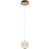LUCIDE 13499/04/60 CINTRA závesné svietidlo D140mm LED 5,7W/295lm 2700K mosadzná, priehľadná