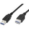 PremiumCord Prelužovací kábel USB 3.0 A-A, M/F, 2m, ku3paa2bk