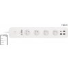 iGET HOME Power 4 USB - WiFi chytrá prodlužka 4x 230V + 4x USB, samostatná, měření spotřeby, 3680W