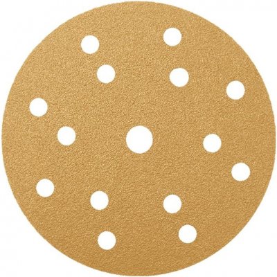 Radex Gold brúsny papier na suchý zips, 15 dier na odvádzanie brusiva, zrnitosť 180, priemer 150mm