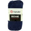 YarnArt Macrame 2mm 162 navy modrá