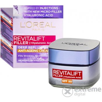 L'Oréal Revitalift Filler Anti-ageing Cream SPF50 pleťový krém 50 ml