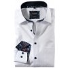 Pánska biela košeľa s kontrastným podšitím OLYMP modern fit Veľkosť: 42