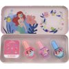 Lip Smacker Disney Princess Nail Polish Tin 4,25 ml sada 3 x 4,25 ml + samolepky + plechová krabička