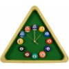 Biliardové hodiny POOL Triangle 33cm (doplnok a výzdoba pre herne a domácnosti)