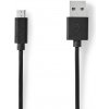 Nedis CCGL60500BK30 USB 2.0/ zástrčka USB-A - zástrčka micro-B, 3m, černý