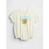 GAP Baby body s logom Biela 12-18M Biela Biela