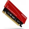 AXAGON PCEM2-S, PCIe x16 - M.2 NVMe M-key slot adaptér, kovový kryt pre pasívne chladenie