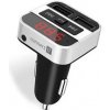 CONNECT IT InCarz Bezdrôtový FM vysielač, 2xUSB+3,5 mm AUX, STRIEBORNÝ