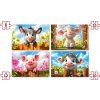 CASTORLAND Puzzle Roztomilá zvířátka 4v1 (8,12,15,20 dílků)