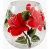 Maľovaná váza červená ruža 17cm