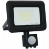 Svietidlo reflektor LED 20W IP44 Slim čierny +senzor 4000k 1600lm Nedes LF0022S