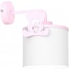 Luminex Detská nástenná lampa SWEET 1xE27/15W/230V biela/ružová/medvedík LU9420A + záruka 3 roky zadarmo
