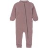Merino kombinéza na zips bez kapucne ružová Twilight Mauve Mikk-Line Veľkosť: 98