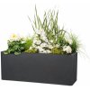Scheurich Dlhý kvetináč Cube Box (žula/čierna, 60 cm) (100349940)