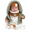 Llorens 84465 NEW BORN - realistická bábika bábätko so zvukmi a mäkkým látkovým telom
