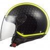 Prilba na motocykel LS2 OF558 SPHERE LUX Crush black yellow - S