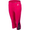 Lotto dámske legíny RUN FIT W LEGGING MID 1 ružová čierna strieborná