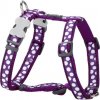 Postroj RD 12 mm x 30-44 cm- White Spots on Purple