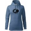 Florbal lopta - Mikina dámská Cape s kapucí - XS ( Denim )